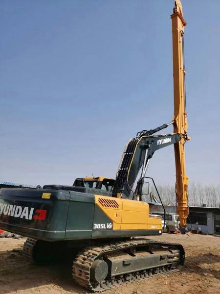 Manuseador de árvores florestais Excavadora Braço telescópico com agarrador para gato Hitachi Komatsu Kobelco