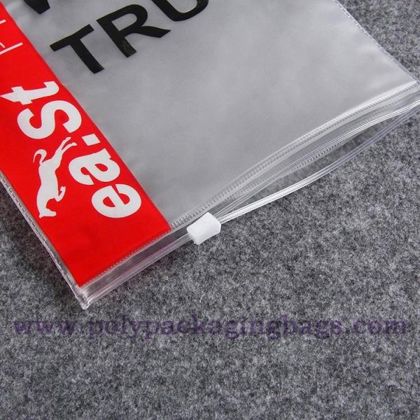 EVA PVC Underwear Plastic Packaging Poly Bags With Hanger Hook