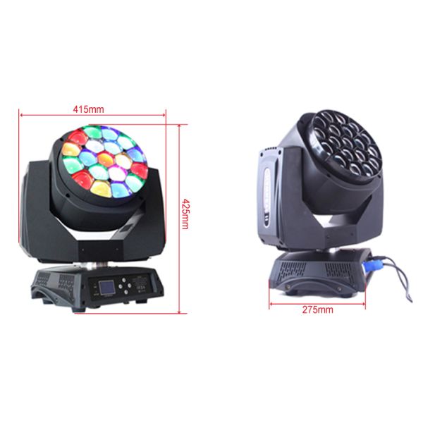 Nebula 19x15w Led Moving Head Wash Light Big Bee Eye