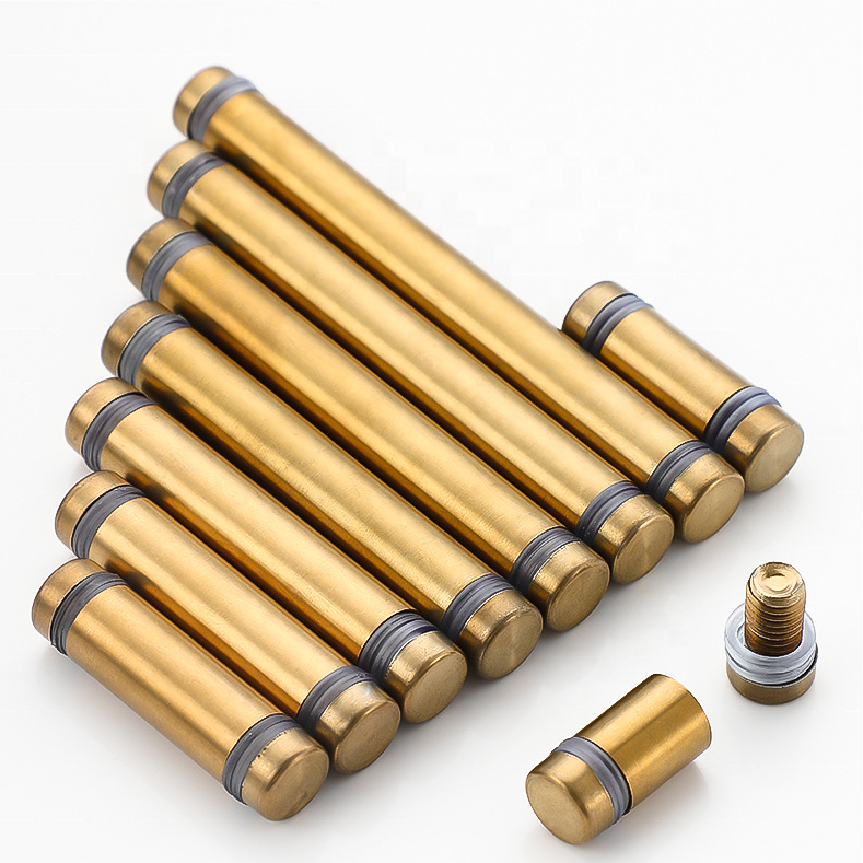 Stainless Steel Double Head Advertising Screw for Acrylic Glass Standoff Spacer 12*30mm M8 Passivated