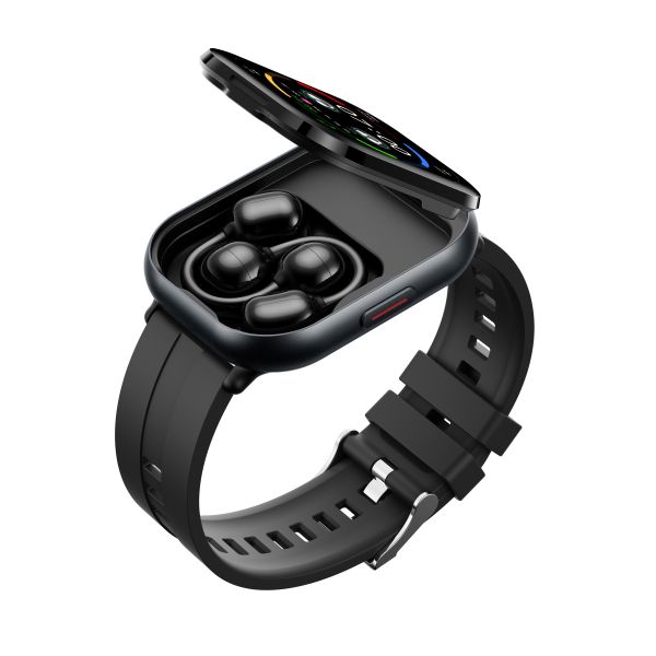 Sport Fitness Tracker SmartWatch D12 TWS 2 In 1 Smartwatch With Bluetooth Headset
