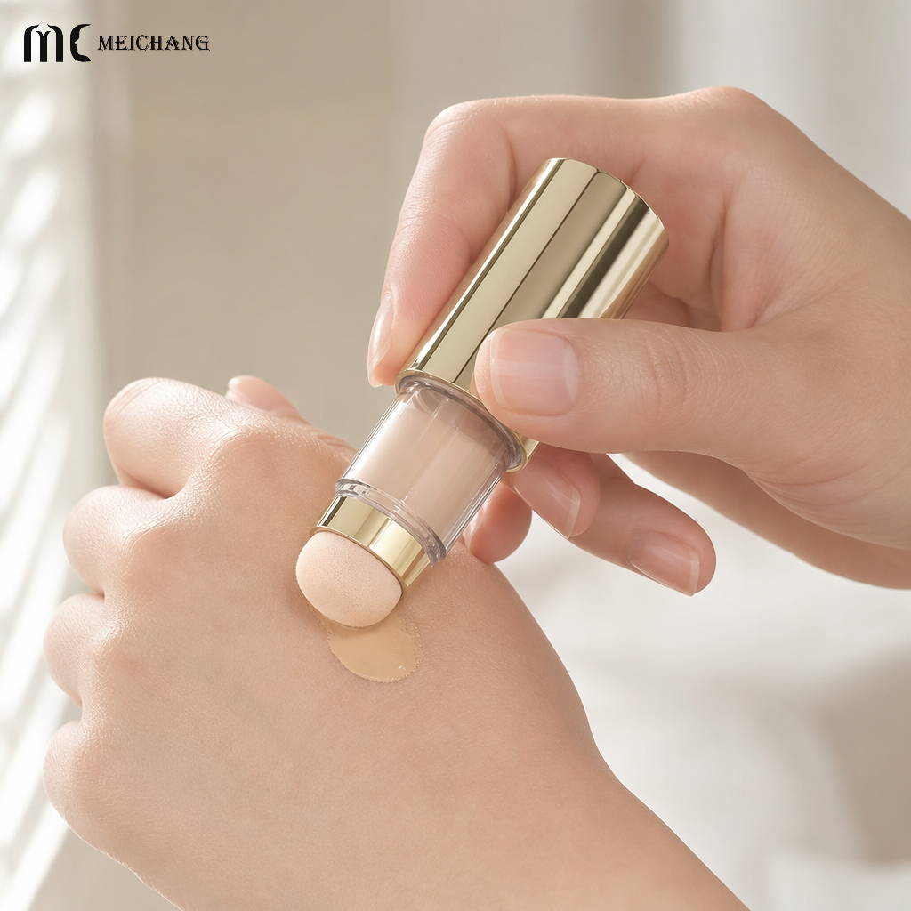 15ml Airless Foundation & Concealer Applicator Bottle with NBR Sponge Tip(MC-1900)