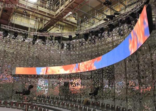 Rubber Flexible Billboard LED Display Curved Advertising Board Indoor P3 Front Servicing