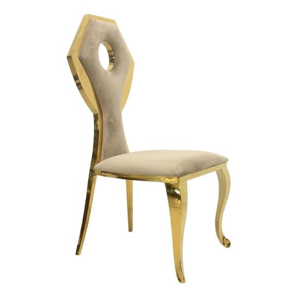 Stainless Steel Frame Padded Dining Room Chairs Modern Marble Dining Room Furniture