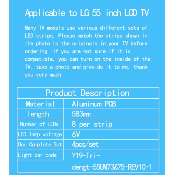 SSC_Y19_TRIDENT_55UM73  LG TV Backlight 75 55UM7660 55UM7450 55UM7400 55UM7300