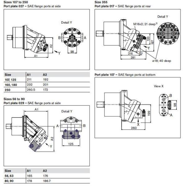 Rexroth A2FE45 Walking Hydraulic Motor for Paver Advanced Package Gross Weight 30.000kg