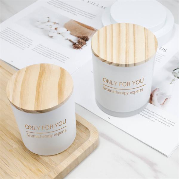 Luxury Empty Glass Candle Jars With Lid For Gifts Capacities Ranging 200ml