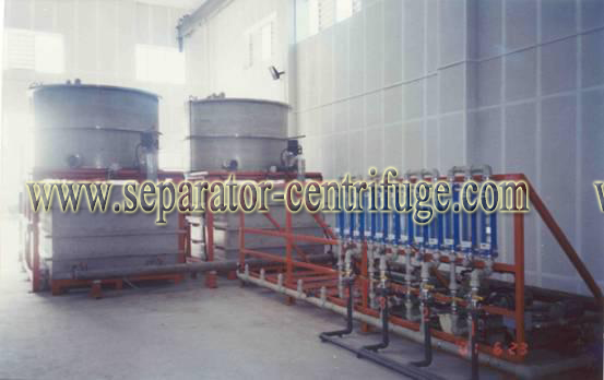 Equipamento fabril de secagem do tratamento de águas residuais