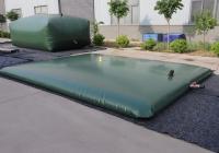 10000 litres Sac d'eau vert de l'armée Coussin d'eau réservoir de stockage d'eau vésicule d'eau mobile