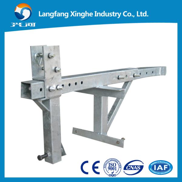 415V India suspended rope cradle , adjustable platform , zlp series construction gondola with mobile rail