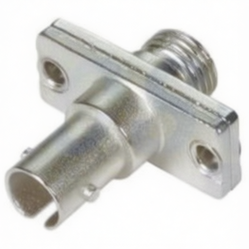 Fiber optic adapter ST to FC style connectors with dust cover panel mount L-com