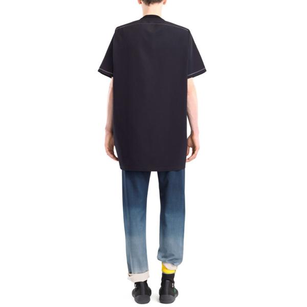 Eco - Friendly Mens Loose Fit T Shirts , Black T Shirt Mens OEM / ODM Available