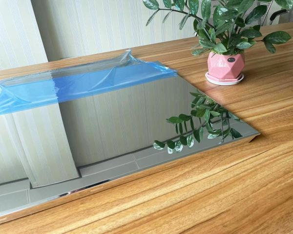 600x600mm Polished Mirror Aluminum Gusset Plate For Metro Station