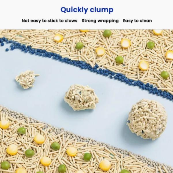 OEM Natural strong clumping dust free bentonite tofu mixed cat litter sand