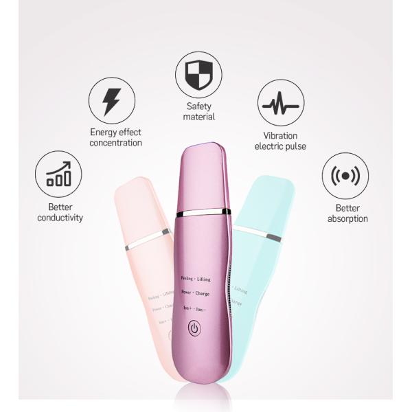 Rechargeable Multifunction Beauty Device , Ultrasonic Skin Cleaner