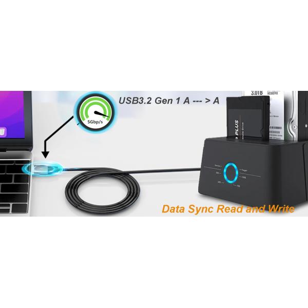 USB 3.0 A Male To Male Cable For Hard Drive Laptop DVD Player TV USB 3.0 Hub And More