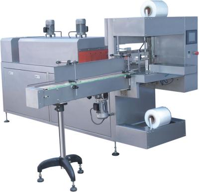 Tipo máquina da luva do envoltório do psiquiatra para latas/garrafas do empacotamento shrinking