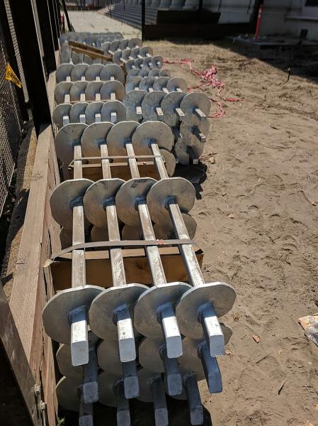Foundation Helical Piles Solar Panel Ground Screw Deck Helical Anchor Fence Screw Pile