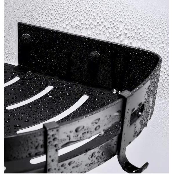 Modern Design Black Towel Rack Bathroom Set Accessories Flexible Installation Advantage