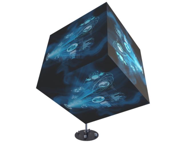 360° HD ディスプレイ キューブ HD LED ディスプレイ アルミキャビネット イベントや小売で柔軟なインストール
