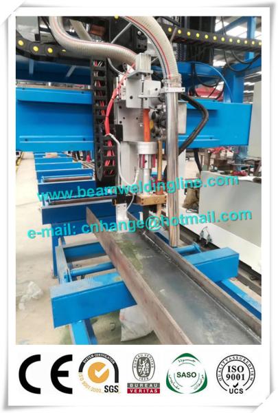 Semi Trailer H Beam Welding Line , Trailer Beam Horizontal Welding Machine