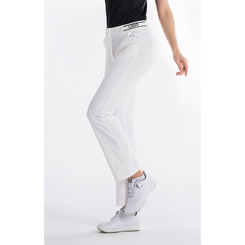 Women Elegant Micro Flare Golf Pants Slim Fit Height Boosting Ladies Golf Trousers