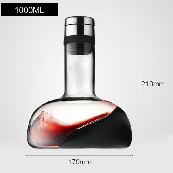 Взгляд Эко неэтилированного стеклянного графинчика вина элегантный дружелюбное для Рестарент/партии