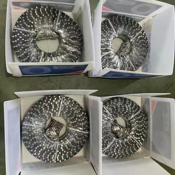 Customized Support Diamond Wire Saw 11.5mm Sintered Bead Rope for Marble Quarry Mining
