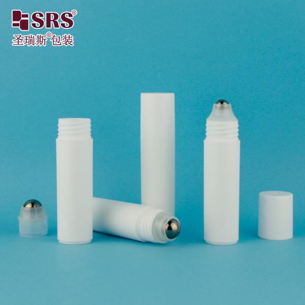 20ml White Plastic Roll On Bottle RPP Series For Essential Oils