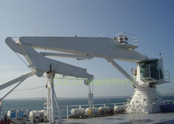 10 Ton Robust Design Knuckle Boom Crane High Reliability For Loading Cargoes