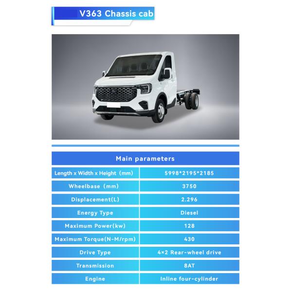Ford Ambulancia de suministro médico directo Tipo 2 4x4 Furgoneta de rescate para el transporte de pacientes Diesel combustible vía trasera 1704mm