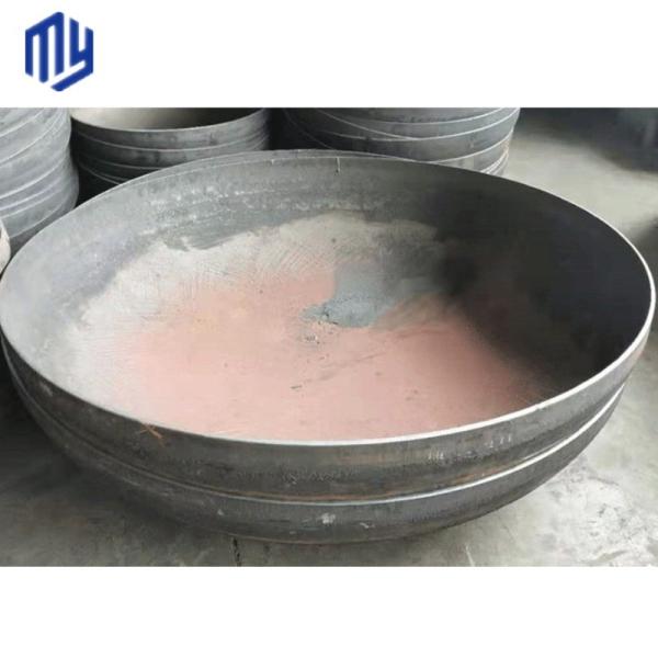 Cabeça de tanque circular com extremo de tubo de aço inoxidável
