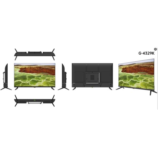 El espesor ultra delgado de 43 pulgadas Smart TV 2K FHD Google TV con diseño sin marco