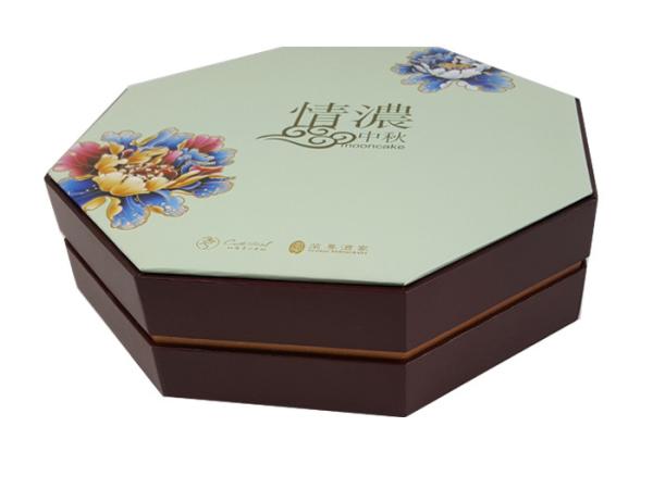 Octagon Shape Cardboard Box Logo UV Gold Foil Stamping OEM Design Customized Size Gift Box Packaging