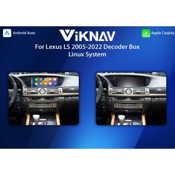 Viknav Linux System For Lexus LS 2005-2022 Wireless Apple CarPlay Android Auto Only Support Original Car OEM Screen