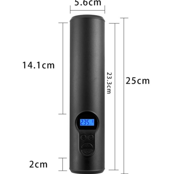 Rechargeable Car Air Pump Digital Car Tyre Inflator with Led Light