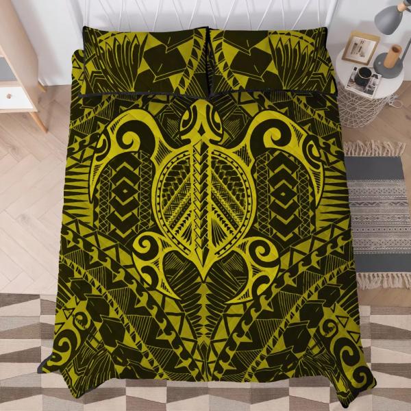 Полинезийская племенная одежда для постели Красный дизайн Тонга Комфорт с хлопковой начинкой