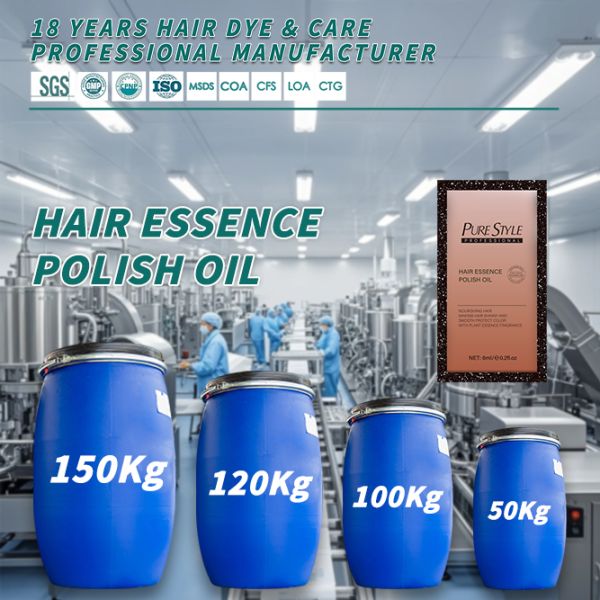 PureStyle 6ml Professional OEM Hair Essence Polish Oil Raw Material Non-Greasy Hair Smoothing Oil