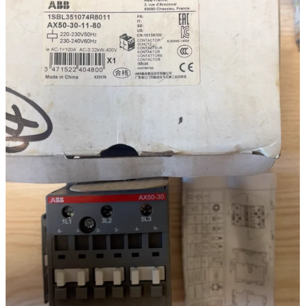 AX150-30 ABB Ac contactor Efficient reliable low-voltage control solutions
