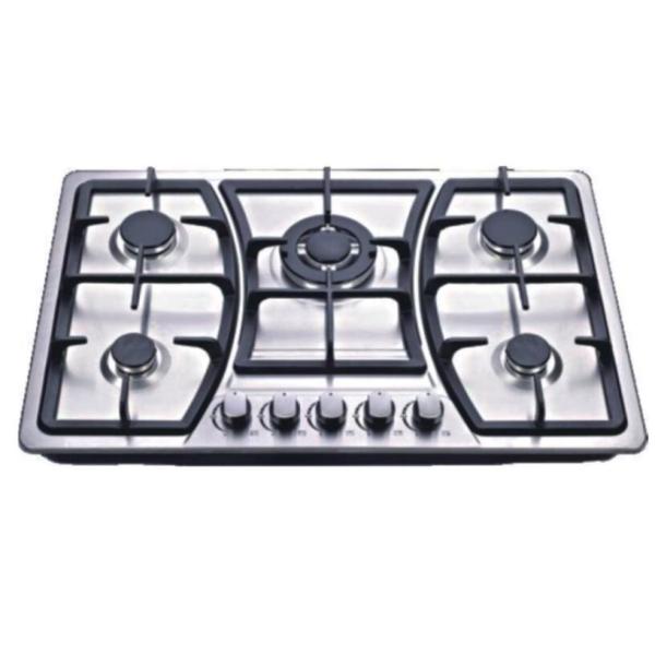 Hob do fogão de gás de 5 queimadores, Hob do gás de cinco queimadores com dispositivo de segurança da falha da chama