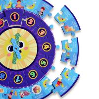 Panda Juniors PJ012 mon puzzle rond imprimant les casse-tête éducatifs de Toy Intelligent Paper Game Of pour des enfants