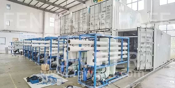 Ultra-Compact 10ft-Class 50 m³/day Reverse Osmosis Water System with Versatile Power Configuration