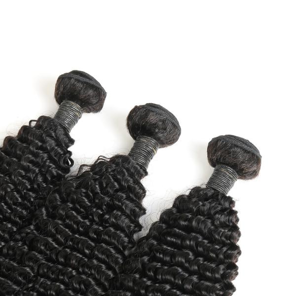Classifique extensões perversos do cabelo encaracolado de Remy do bebê 9A 3 pacotes de cabelo humano cru