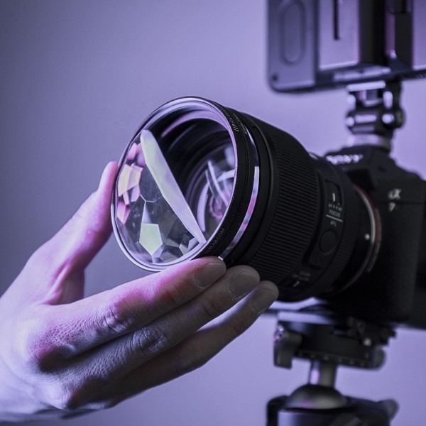 Rotatable Special Effect Lens Filter DSLR Camera Split Kaleidoscope Filter 77mm With Optical Glass