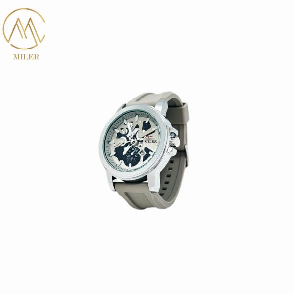 Beautiful Noble Quartz Watches Classical Design Men Watches with Silicone Strap