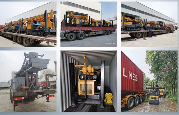 Perfuração hidráulica montada esteira rolante do motor diesel de equipamento de perfuração 200m do poço de água de Dth