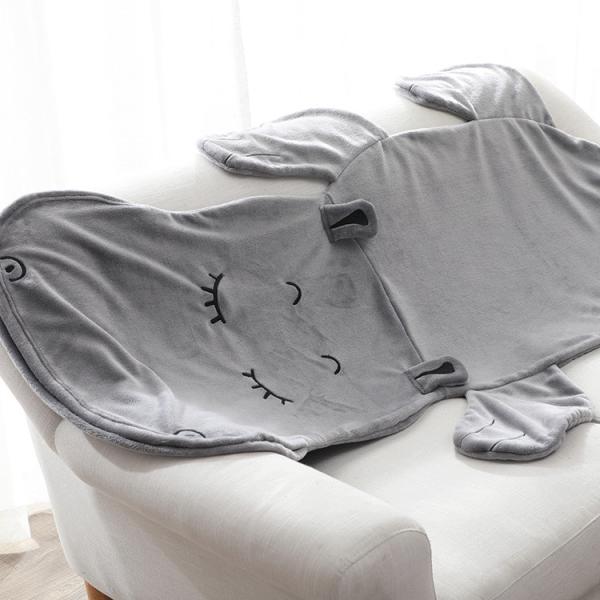 Skin Friendly Animal Tail Blanket Comfortable Kids Cosy Fleece Blanket