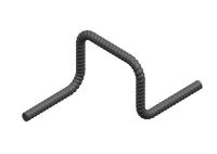 ReB-14 Rebar macio de seção transversal da escavação 14mm GFRP do olho da área 154mm2