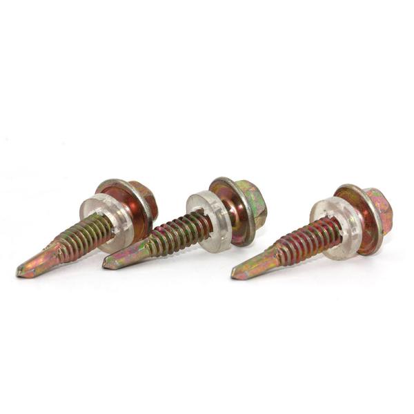 Hex Washer Head Self Drilling Drywall Screws With Color Zinc Roofing