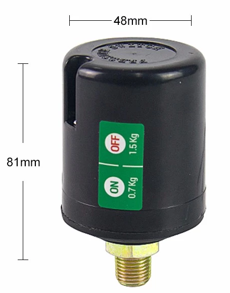 Регулируемые 1.1-1.8 запирают легкий переключатель давления 230ВАК насоса подкачки запасных частей 110ВАК